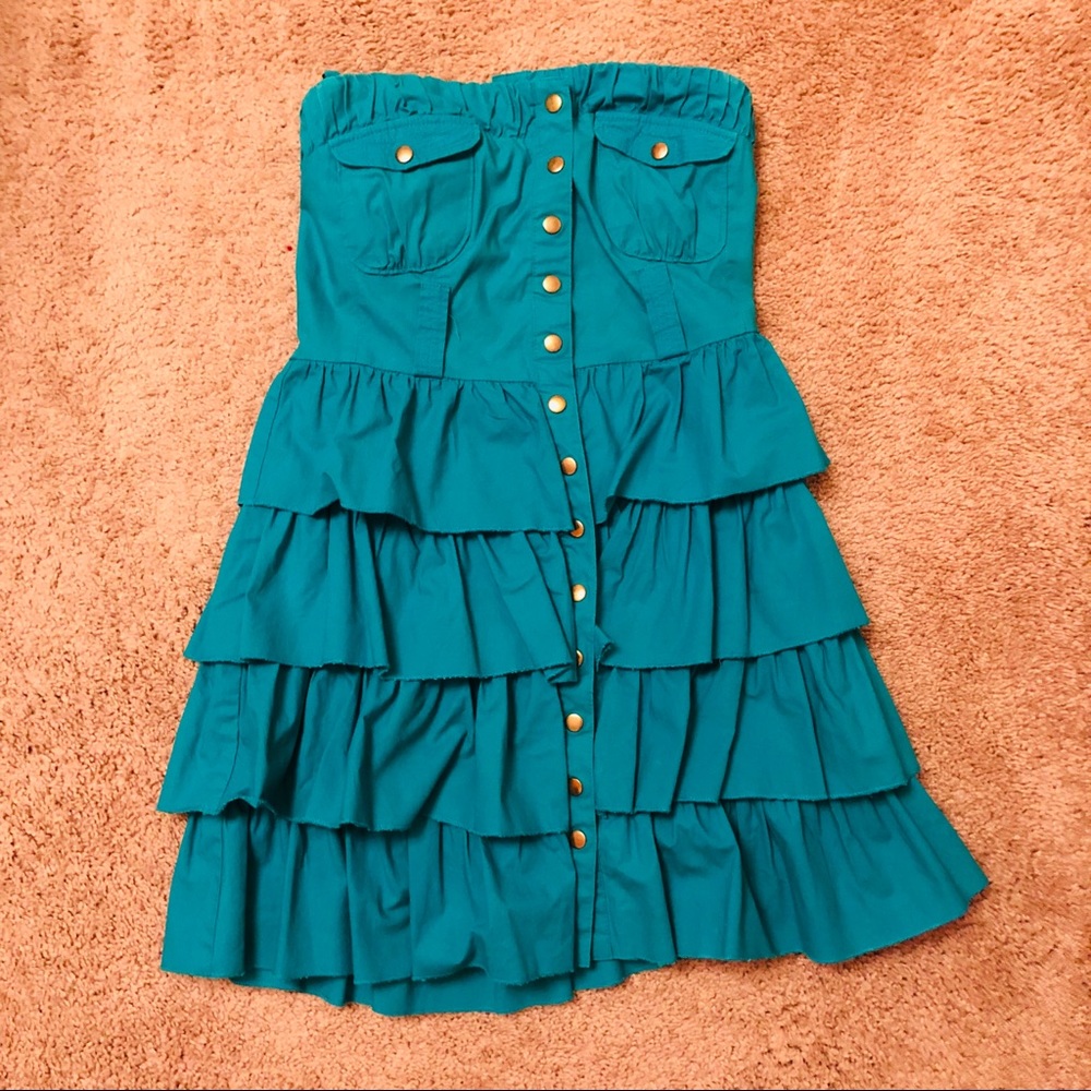 2b Bebe Teal Dress